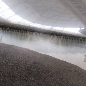 微米級(jí)干霧抑塵-堆取料機(jī)降塵